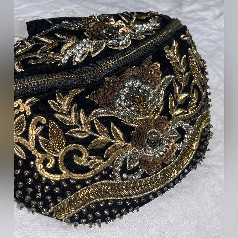 RARE Free People NWT Embellished Beaded Wren Sling Bag Fanny Pack Handbag Purse - Picture 10 of 10